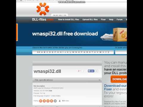 comment installer wnaspi32.dll