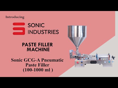 Semi Automatic Paste Filling Machine 10ml -100ml , double head - Sonic Industries