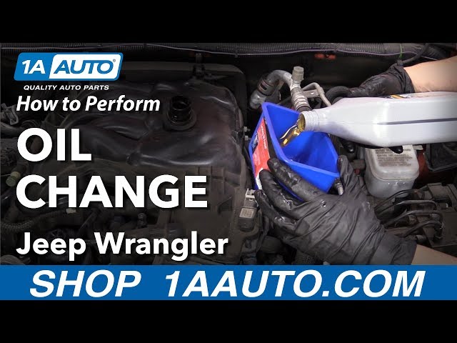 How to change oil filters on Jeep Wrangler 