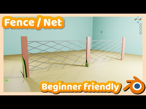 Blender Tutorial : How to make a Fence in Blender 2.9 +