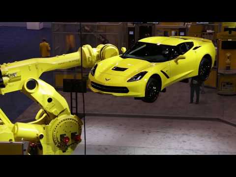 New FANUC M 2000iA 1700L Robot Lifts Corvette Demonstrating Long Reach & Heavy Payload