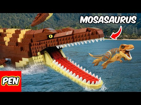 Lego Dinosaurs: I built a Giant Mosasaurus out of LEGO | Pen Bricks