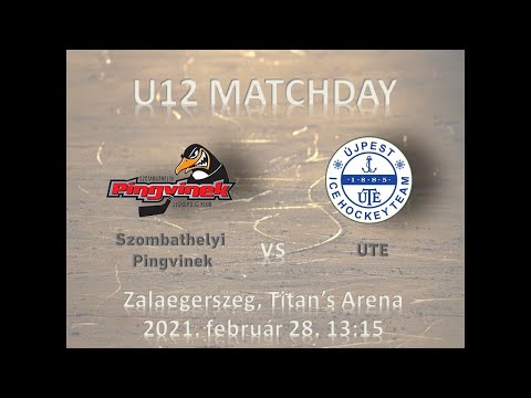 U12 439  Szombathelyi Pingvinek - UTE (élő közvetítés)