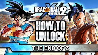 HOW TO UNLOCK END OF Z STORY MODE! Dragon Ball Xenoverse 2 DLC Pack 10 End of Z Uub & Goku Costumes