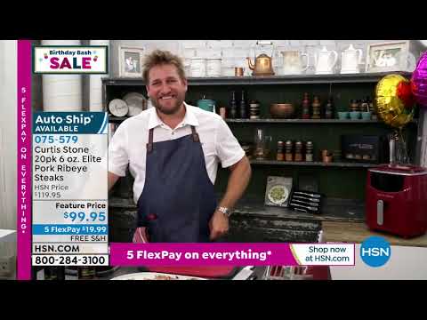 Curtis Stone 20pack 6 oz. Elite Pork Ribeye Steaks