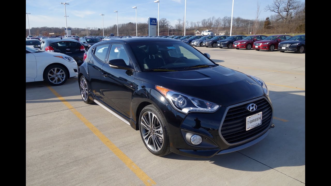 2016 Hyundai Veloster Turbo 7 Speed DCT Walkaround & Interior Tour