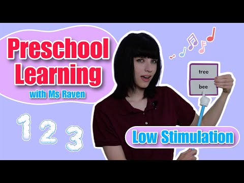 Toddler Preschool Learning | Low Stim | Learn Counting, Feelings, Rhyming Words, Songs & More