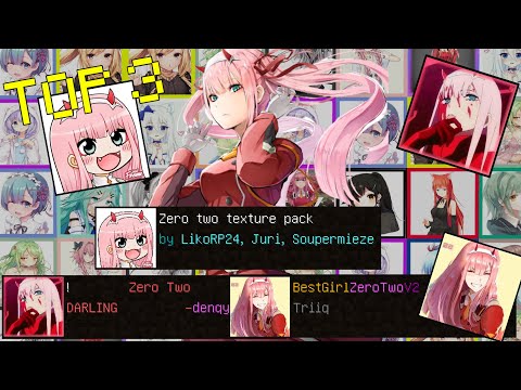 Top3 ZeroTwo Texture Pack Minecraft Anime Texture Pack