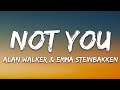 Alan Walker Emma Steinbakken Not You Lyrics