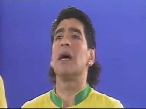 Maradona Ronaldo Kaka make of guaraná commercial