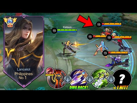 LANCELOT PERFECT BUILD FOR ONE SHOT FOR SOLO PLAYERS! 🤫 (80% BROKEN!) -MLBB