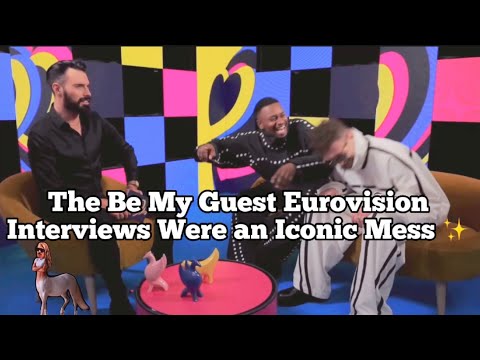 THE BE MY GUEST EUROVISION INTERVIEWS BEING ICONIC FOR 14 MINUTES ✨