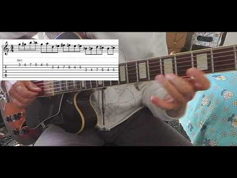 5 Notes Chromatic Am Triad Approach Lick (with tabs) - DP's Guitar Encyclopedia