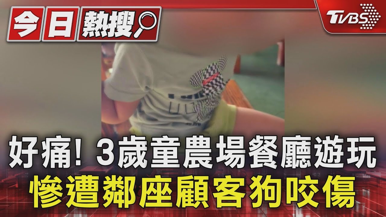 好痛!3歲童農場餐廳遊玩 慘遭鄰座顧客狗咬傷