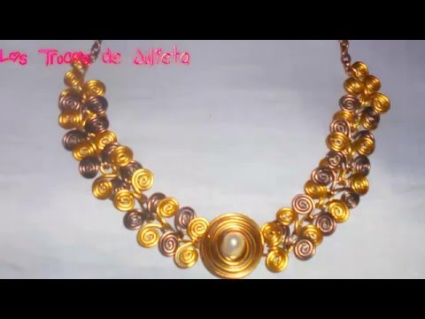 PARTY NECKLACE WIRE. VERY EASY