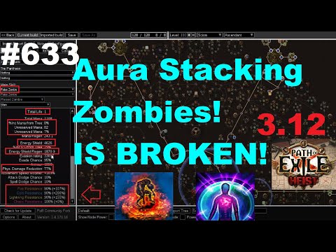 THIS IS BROKEN! - Aura Stacking Zombie CI Scion Ascendant Necro/Guardian is OP in 3.12 Heist - 633