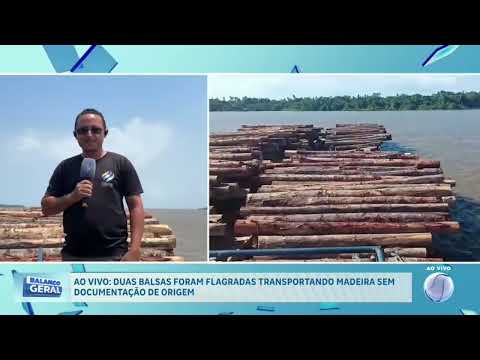 🚨 Fiscalização ambiental apreende balsa com madeira ilegal em Muaná – Marajó 🌿