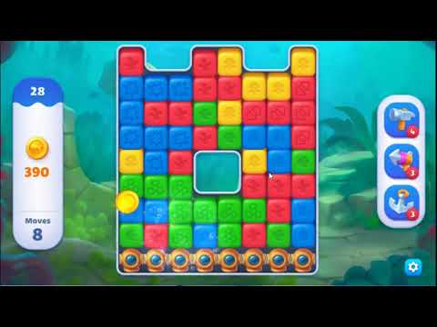 Fishdom Blast Level 28 - NO BOOSTERS GAMEPLAY 🐠 | SKILLGAMING ✔️