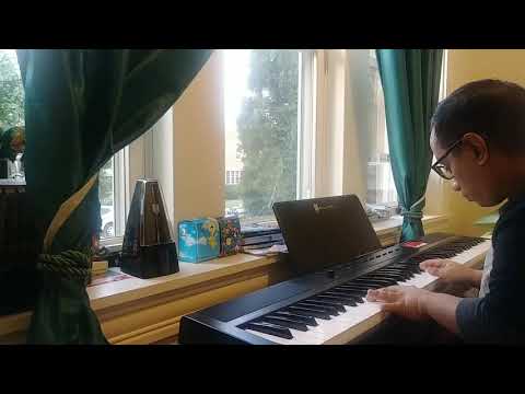 C Major Arpeggio for piano slow then fast