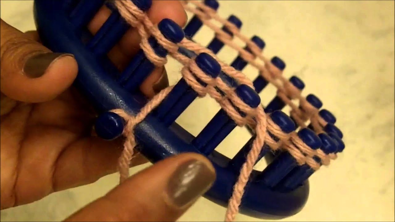 HOW TO LOOM KNIT Step by Step Loom Knitting for Beginners ( Loomahat )