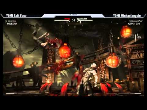Mortal Kombat X Michaelangelo vs Saltface Atlanta Scraps Local Tournament Losers round 4