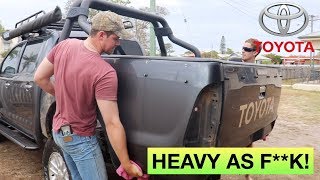 Taking Tub OFF Toyota Hilux!