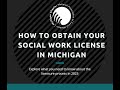 How To Get Your Social Work License in Michigan