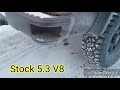 5.3 v8 stock to shorty headers,outlaw exhaust part 1