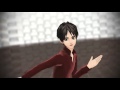 Attack on MMD Eren and Levi GLIDE 