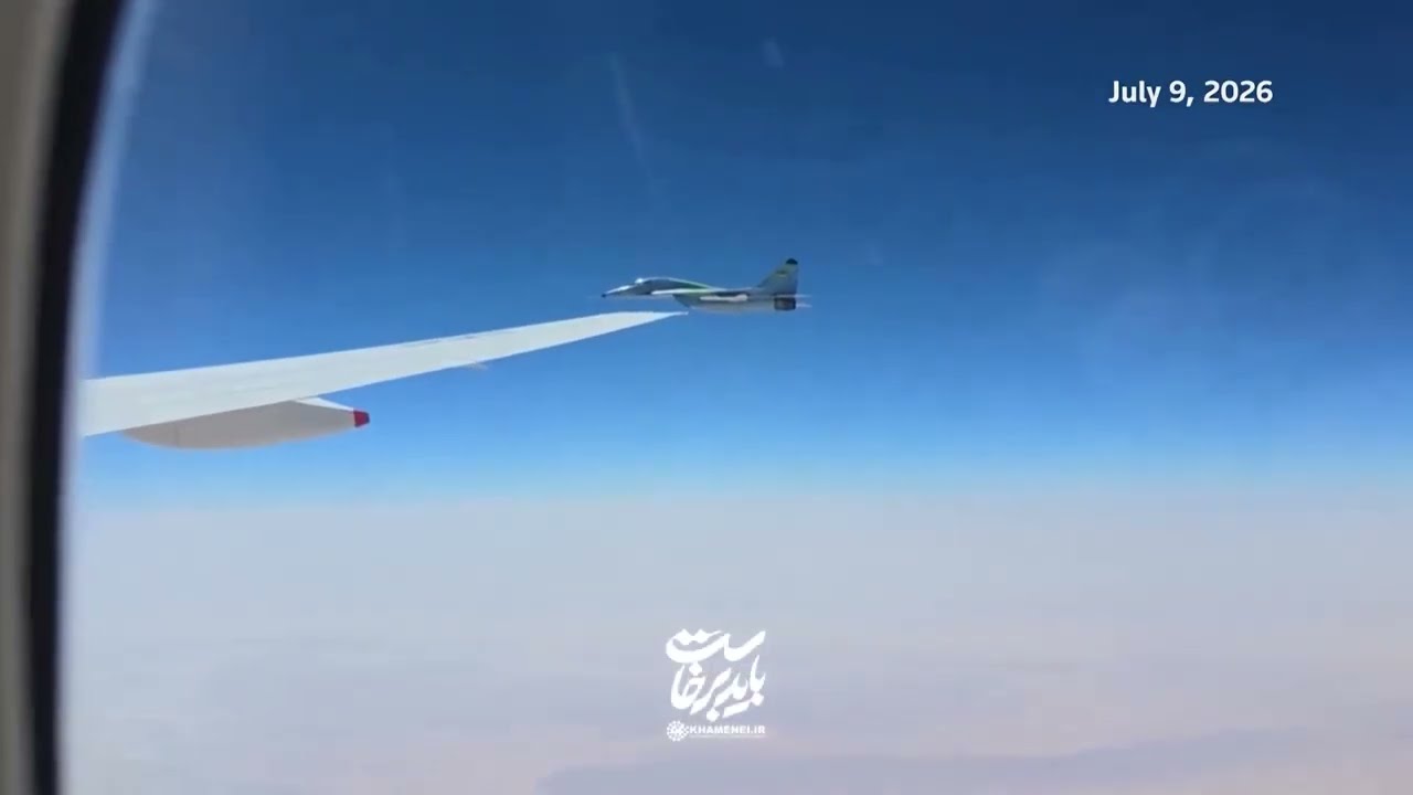 Video | Khamenei's coffin escorted by fighter jet on flight to Iran from Iraq