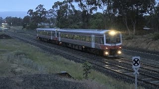 preview picture of video 'V/line Spinter Passenger Train at Broadford Station - PoathTV Australian Trains & Railways'