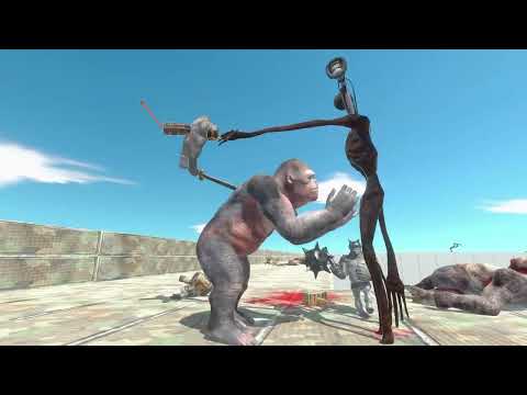 The Death Run of Siren Head   -- Animal Revolt Battle Simulator