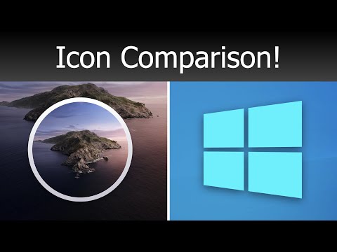 macOS Catalina vs Windows 10 Icons!
