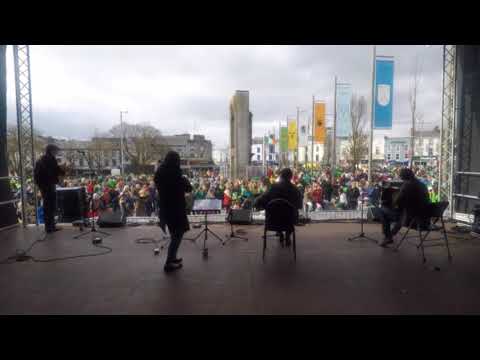 BackWest Live in Eyre Square Galway St. Patrick's Days 2018