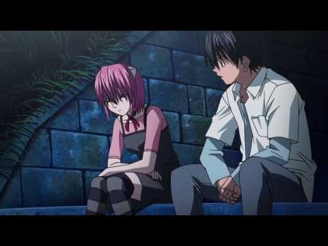 Elfen Lied Kouta and Lucy kissing (720p)