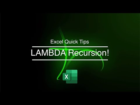 Excel LAMBDA Recursion, recursion, echo...
