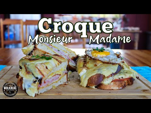 Croque Monsieur & Madame recipe | French grilled cheese sandwich | French Mornay sauce recipe |