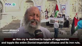 Saeed Bouajila saying Israel is destined to disappear