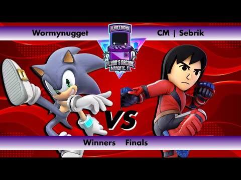 Flynn's Arcade 075 Winners Finals - Wormynugget (Sonic) vs CM | Seibrik (Mii Brawler)SSBU Tournament