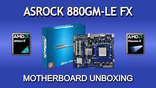 AsRock 880GM - LE FX motherboard unboxing
