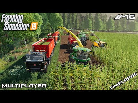 Filling 2 BGA's with corn silage | Stappenbach 2020 | Multiplayer Farming Simulator 19 | Episode 46
