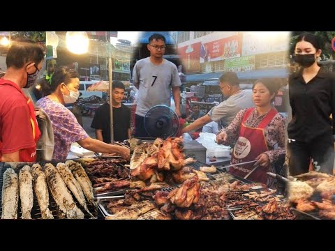 AMAZING & Best Evening Cambodian Street Food Tour @ Orussey Market, Phnom Penh