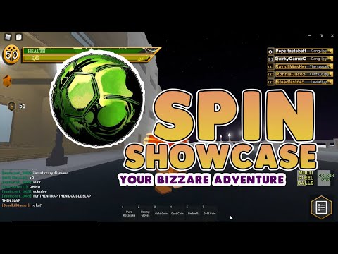 Spin showcase {YBA Roblox}
