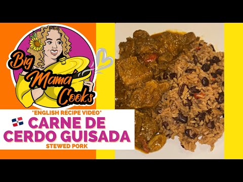 Dominican-Style Stewed Pork | Carne de Cerdo Guisada *ENGLISH RECIPE VIDEO* #bigmamacooks