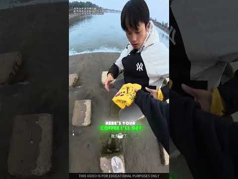 Coffee Delivery in the River#funny