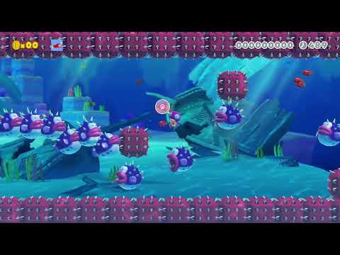 Super Mario Maker 2 - Porcupuffer Stream