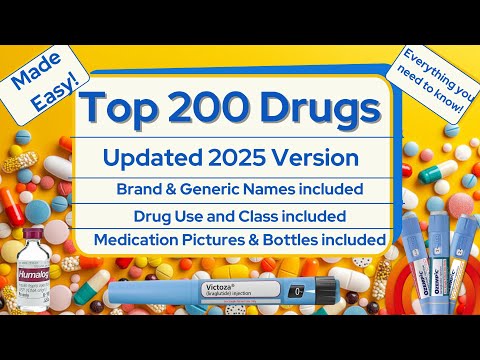Top 200 Drugs 2025 Version: Learn These in Minutes!