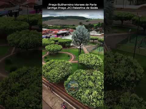 PALESTINA DE GOIÁS, PROJETO VISÃO AÉREA - PRAÇA GUILHERMINO MORAES DE FARIA.
