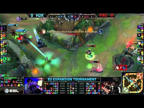 H2k Gaming vs n!faculty | Game 1 Highlights | 2015 EU LCS Expansion Tournament | G1 H2K vs FAC