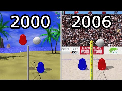 Evolution of Blobby Volley (2000-2006) - YouTube